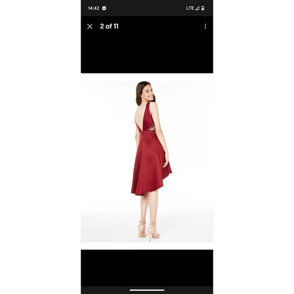 CITY Vibe Womens Red Sleeveless Hi-Lo Party Dress 1 - Picture 13 of 13